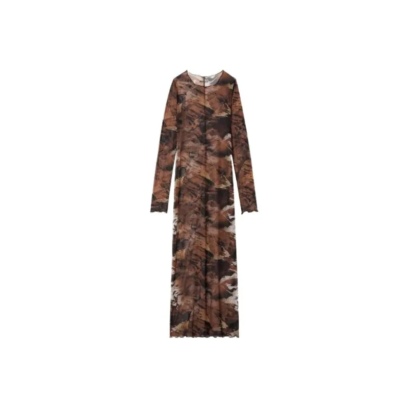 HERON PRESTON Long Sleeved Dresses Women's Brown-0
