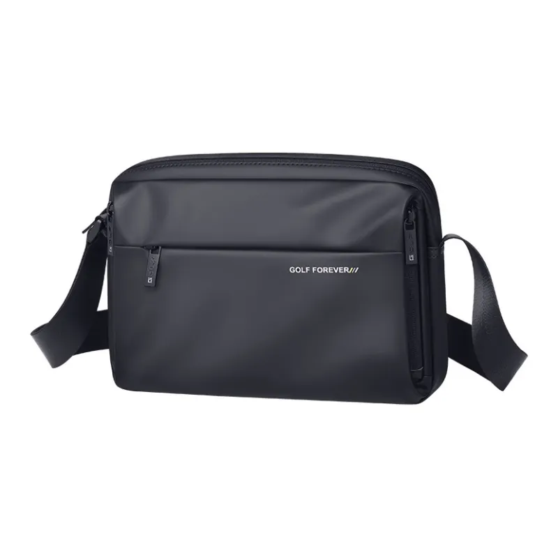 GOLF Fabric Crossbody Bag, Shoulder Bag Regular Men's Dusty Black/Elegant Gray-0