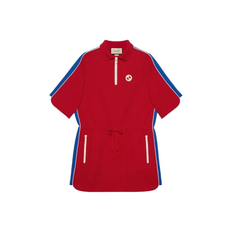 GUCCI Short-Sleeved Dresses Women's Red-0