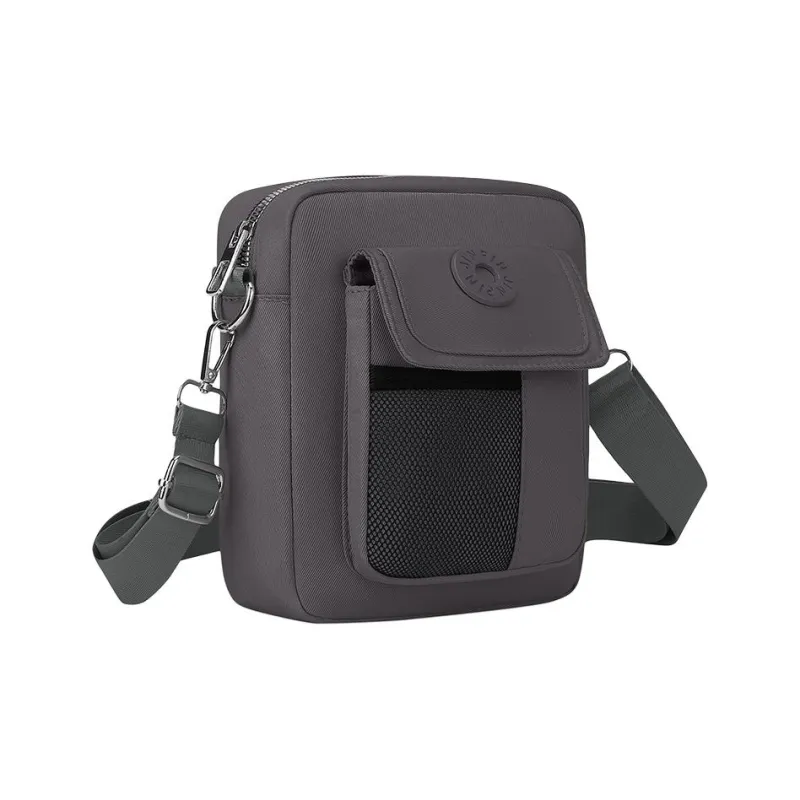 TOUTSEUL YOLO Nylon Fabric Crossbody Bag, Shoulder Bag Unisex Gray/Black/Purple/Khaki/Green/Dark Blue/Dark Brown-1