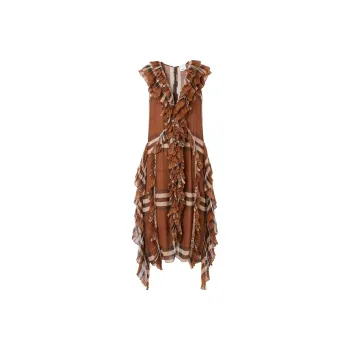 Burberry SS22 Sleeveless Dress Women's Khaki