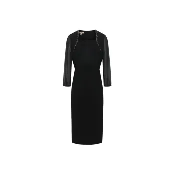 BBLLUUEE Long Sleeved Dress Women's Ink Black