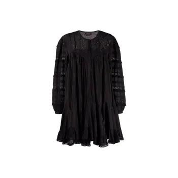 ISABEL MARANT Long-Sleeved Dresses Women's Black