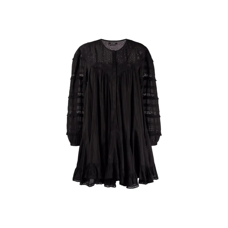 ISABEL MARANT Long-Sleeved Dresses Women's Black-0