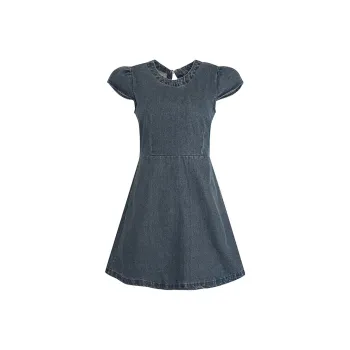 JOSR Short Sleeved Dresses Women's Denim