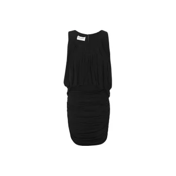 SAINT LAURENT Draped Sleeveless Dress