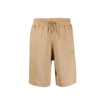 GANNI Logo embroidered Track Shorts