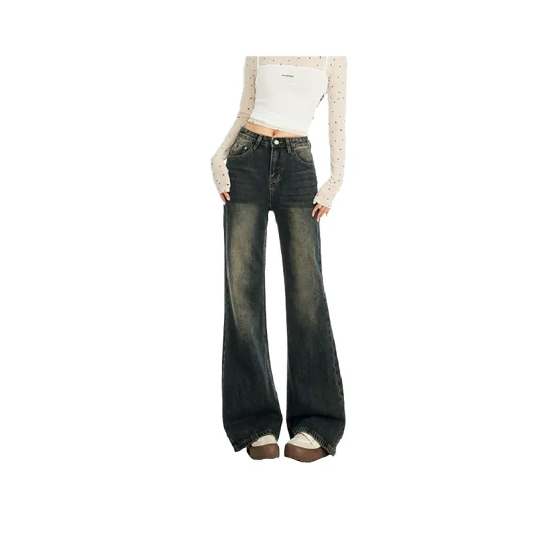 FAIRWHALE Jeans Women's Vintage Blue-4