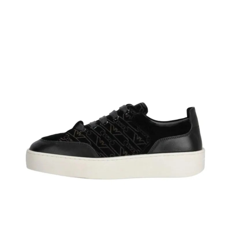 EMPORIO ARMANI Low Top Skateboard Shoes Women's Black-0