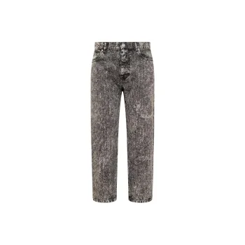 MARNI Logo Patch Straight Leg Jeans