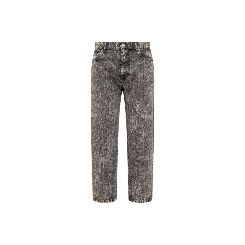 MARNI Logo Patch Straight Leg Jeans-0