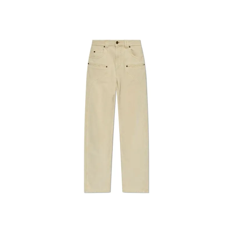 ISABEL MARANT ETOILE Beryl Panelled Jeans-0