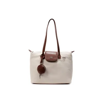 Single Warehouse Fabric Shoulder Bag Regular Women's White/Pink/Black