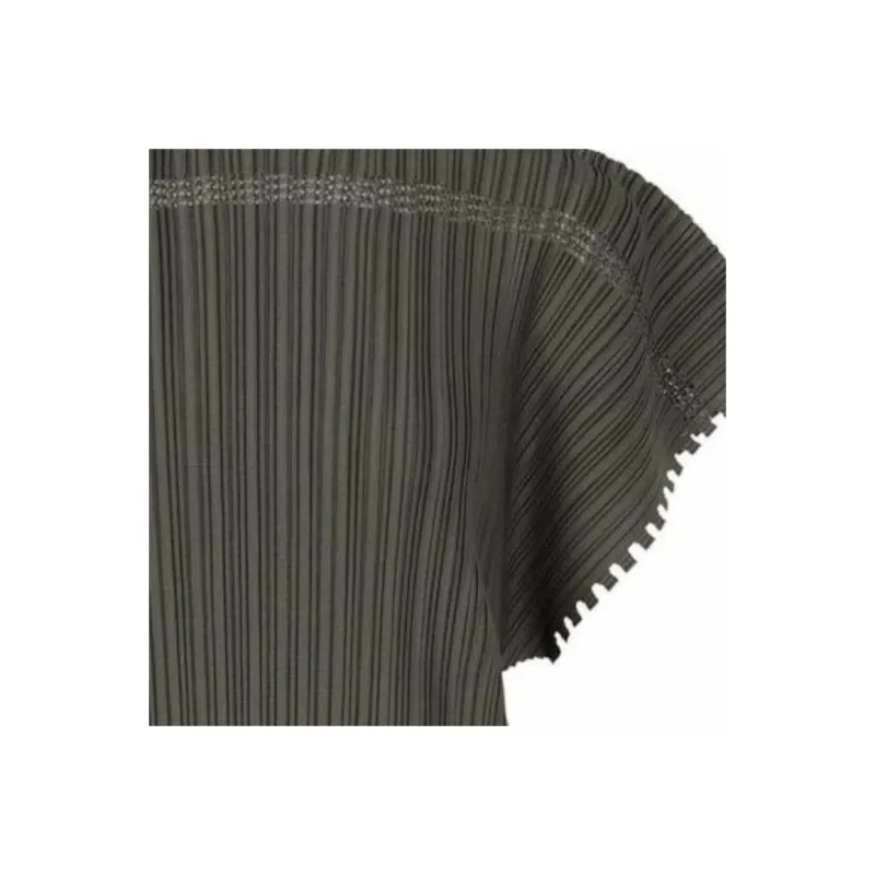 PLEATS PLEASE ISSEY MIYAKE SS22 T Shirt Women's Charcoal Gray-2