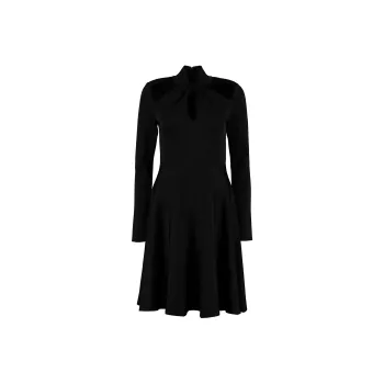 GIVENCHY Long Sleeved Dress Women's Black