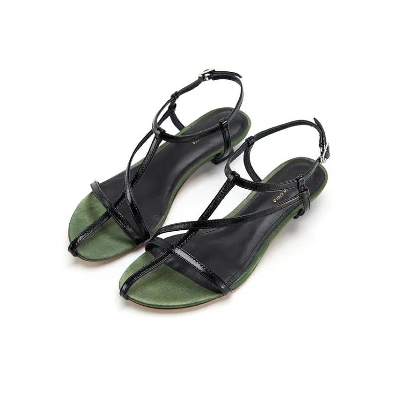 Marie Claire One Strap Sandals Women's Midnight Paris Black-1