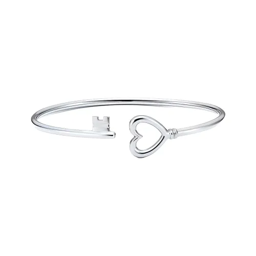 TIFFANY & CO. 18K White Gold Bangles Unisex Silver