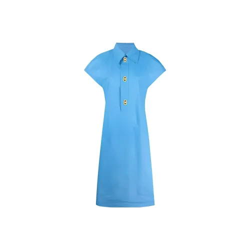 Bottega Veneta Short-Sleeved Dresses Women's Blue