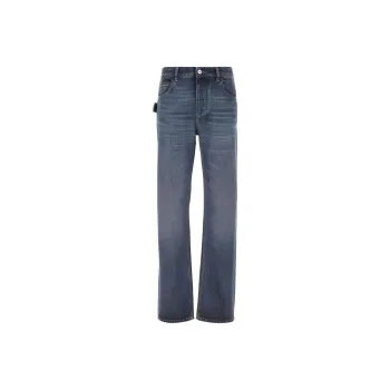 Bottega Veneta Washed Boyfriend Fit Denim 'Mid Blue'