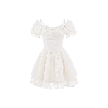 Incolore Short-Sleeved Dresses Women's Apricot
