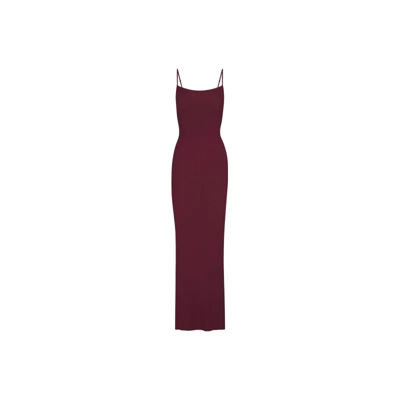 Skims Slip Dresses Women's Burgundy/WINE-0