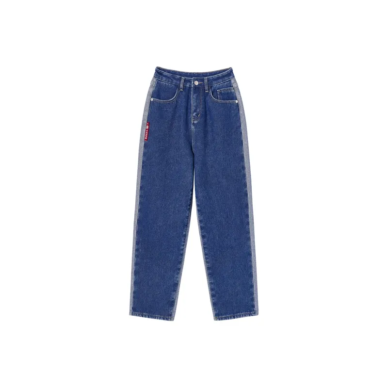 Qee X SEENFAAN Jeans Women's Blue-0