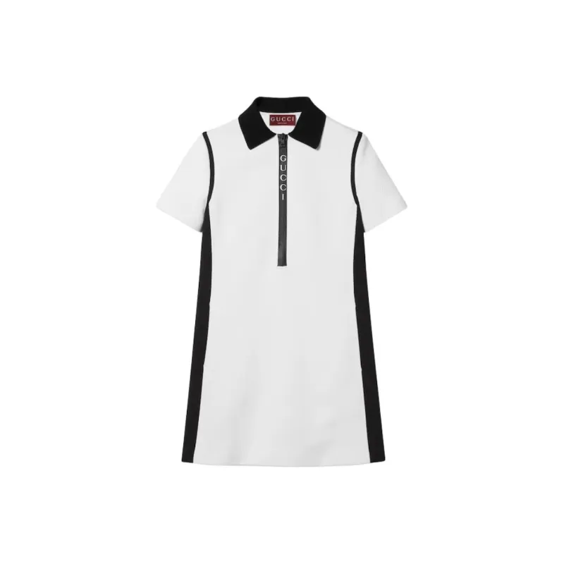 GUCCI Jacquard Mini Polo Dress-0