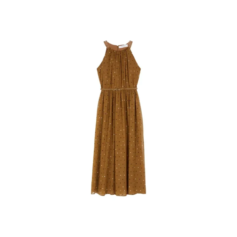MaxMara Sleeveless Dress Women's Brown-0