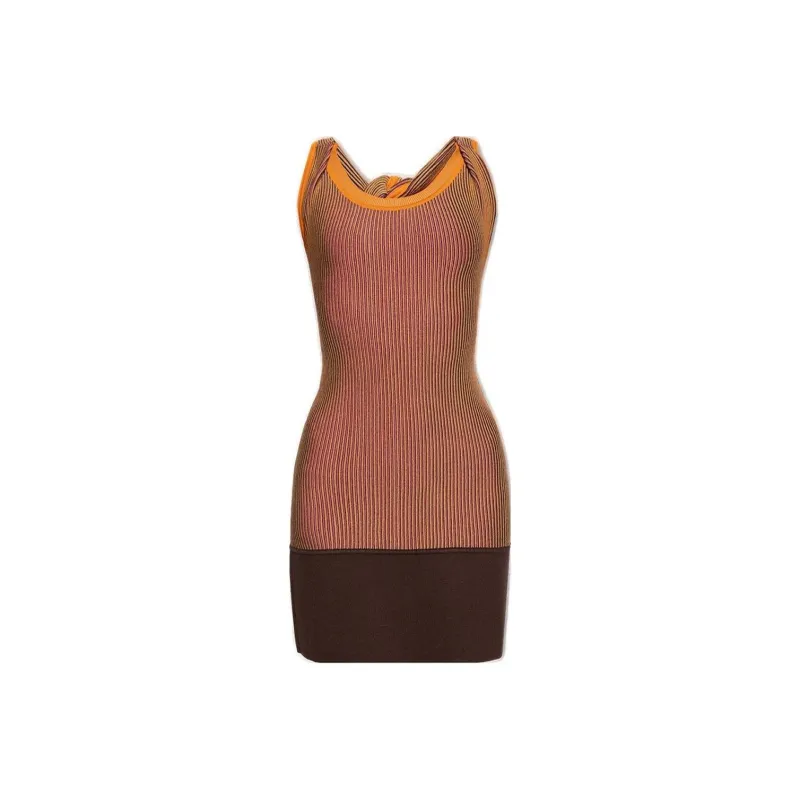 Jacquemus Sleeveless Dresses Women's Brown-0