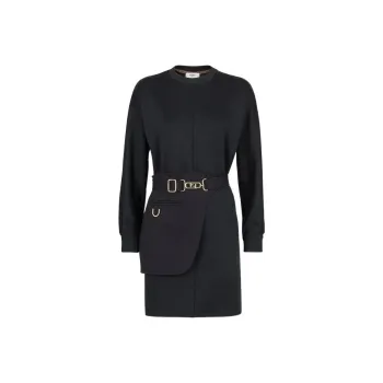 FENDI Long-Sleeved Dresses Women's Black