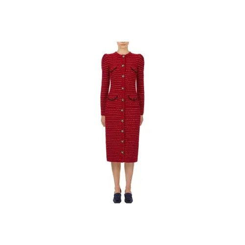 Self portrait Long Sleeved Dresses Women's Red