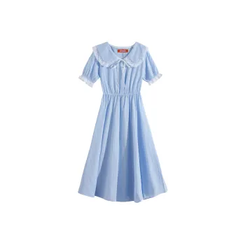 RTNH Short-Sleeved Dresses Women's Light Blue