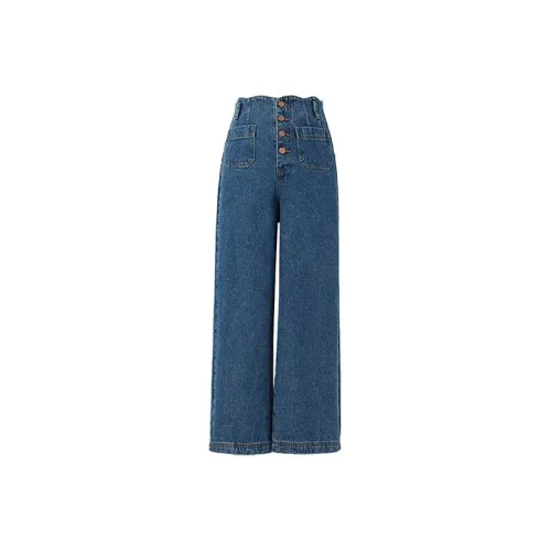 SOON FLOWER Jeans Women's Blue