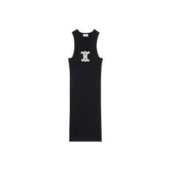 CELINE SS22 Sleeveless Dress Women's Black