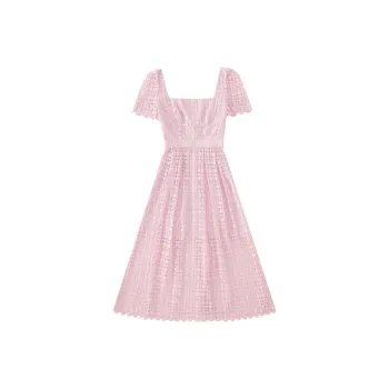 Self-portrait Short-Sleeved Dresses Women's Pink
