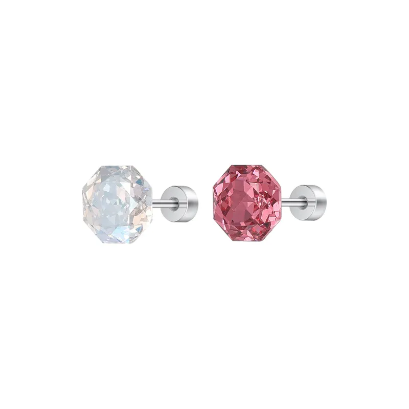 MISS XIA JWY Titanium Steel Stud Earrings Unisex-32