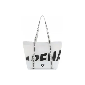 Arena Waterproof Fabric Tote Bag, Shopping Bag, Handbag, Shoulder Bag Unisex White
