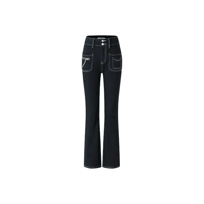 MacyMccoy Straight Jeans Women's Black-0