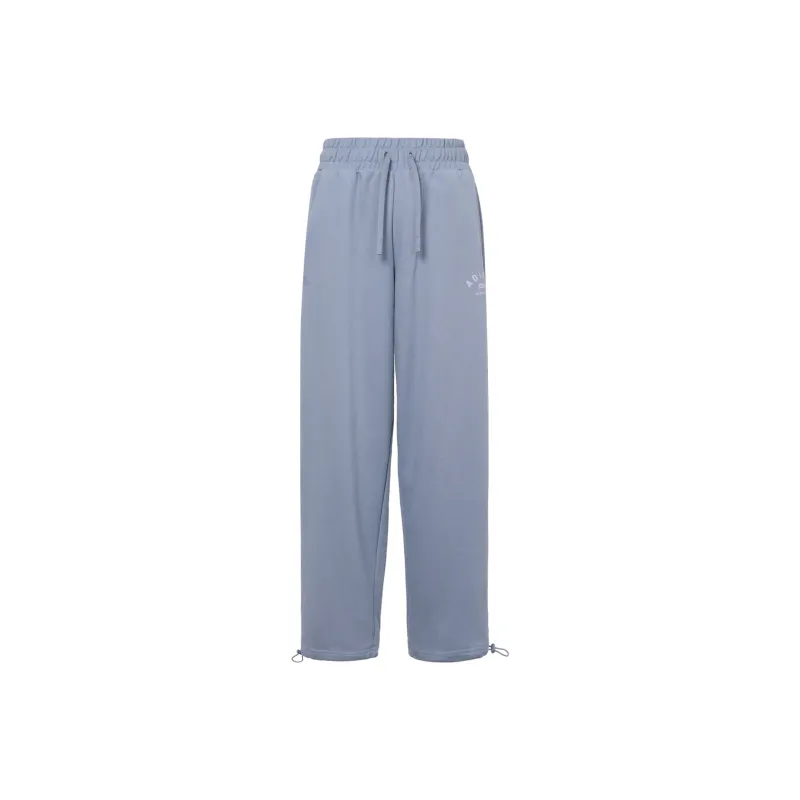 Adidas Knitted Sports Pants Women's Silver Gray Violet-0