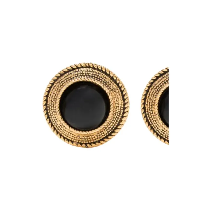 CHANEL Gripoix Clip Earrings-1