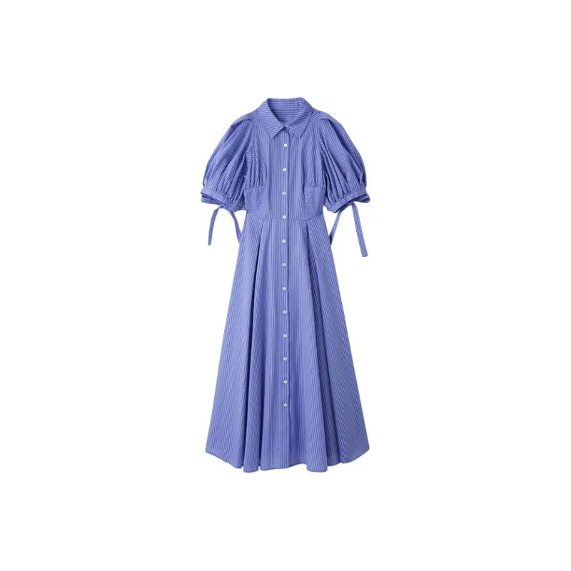 Lily Brown Short Sleeved Dresses Women's-3
