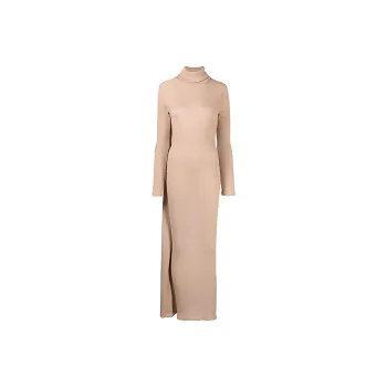 MM6 Maison Margiela FW21 Long Sleeved Dresses Women's Brown