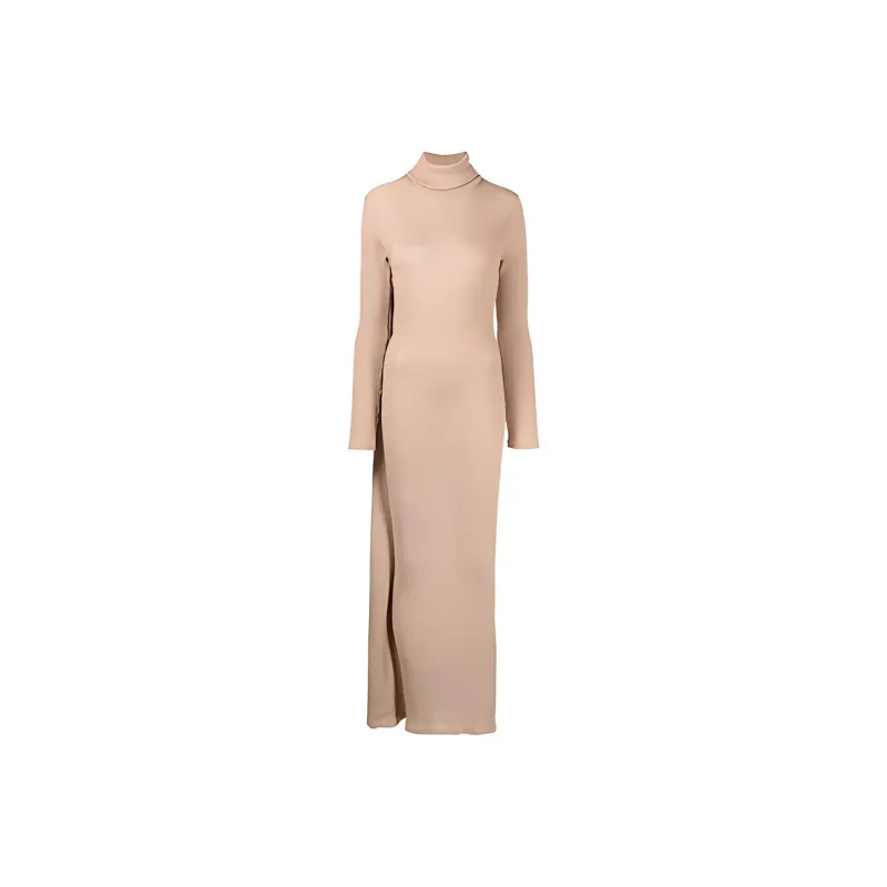 MM6 Maison Margiela FW21 Long Sleeved Dresses Women's Brown-0