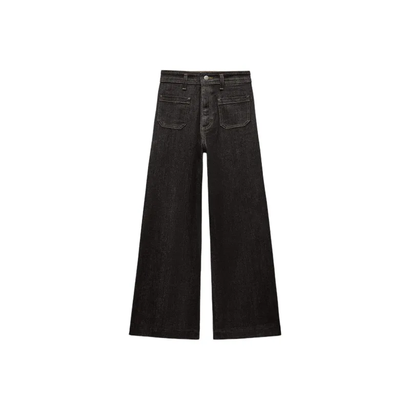 ZARA ZW Series Jeans Women's Black-0