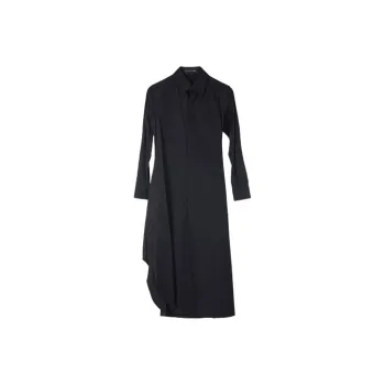 Yohji Yamamoto Long Sleeved Dresses Women's Black