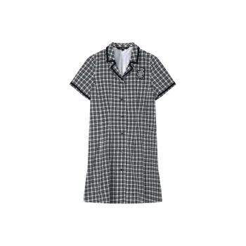 Teenie Weenie Short Sleeved Dresses Women's Color Blocking