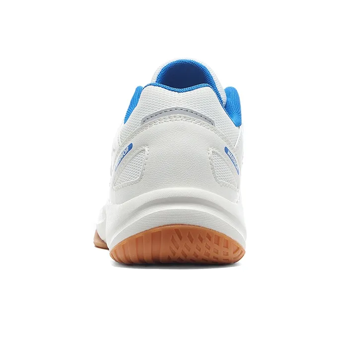 Warrior Wear resistant, Lightweight, Breathable, And Non slip. Low Top Badminton Shoes Men's White Blue-3