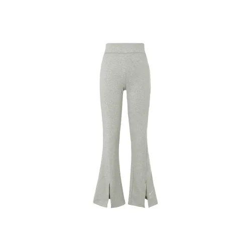 Nike Air Women's High Waisted Fitted Flare Pants Gray
