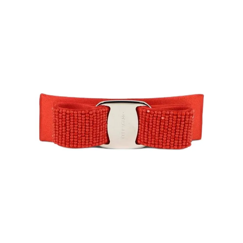 Ferragamo Valletta Vara Bow Embellished Hairclip-0