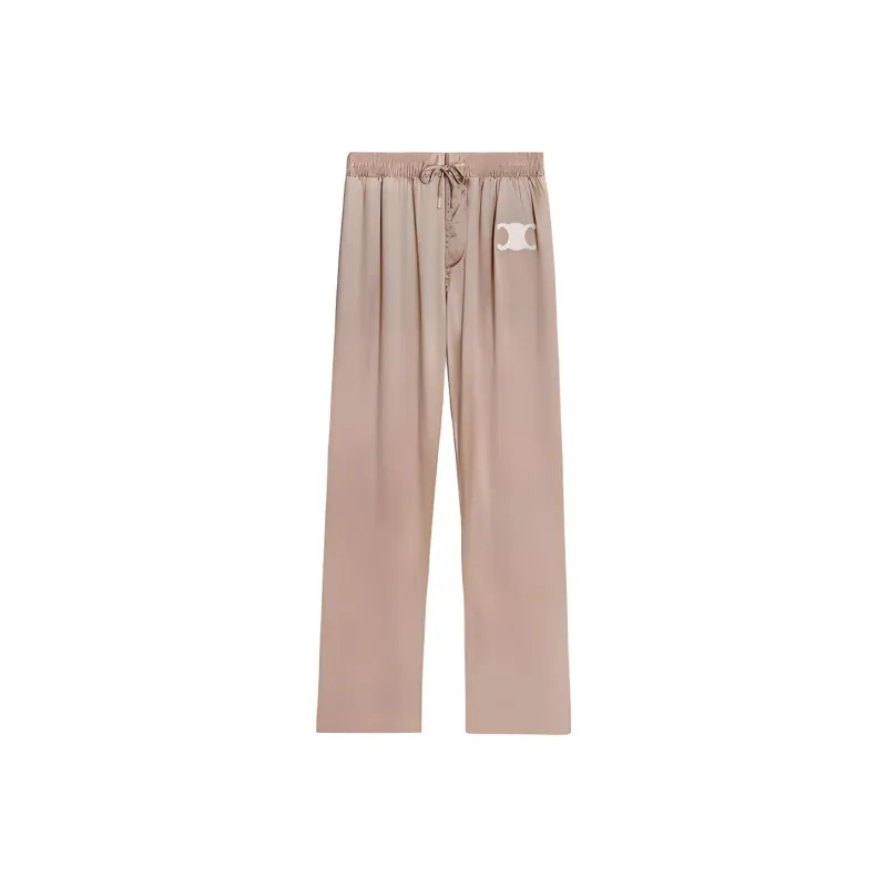 CELINE SS23 Knitted Sports Pants Women's Light Gray Umber-0